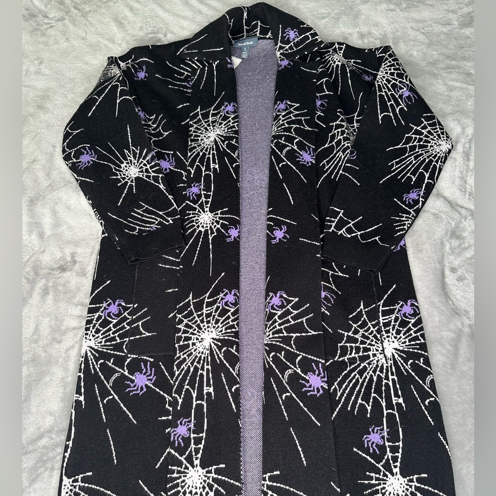 🌟BRAND NEW🌟 ModCloth Halloween Spiderweb Cardigan - Size S